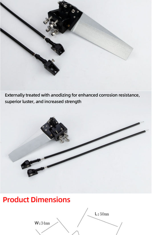 TFL Boat parts 1 Set 300mm long Track Control Arm for RC Model Boat