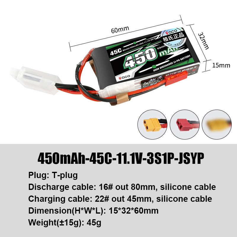 Grepow Lithium Polymer Battery ACE RC Aircraft Higher Capacity for ACE RC Aircraft