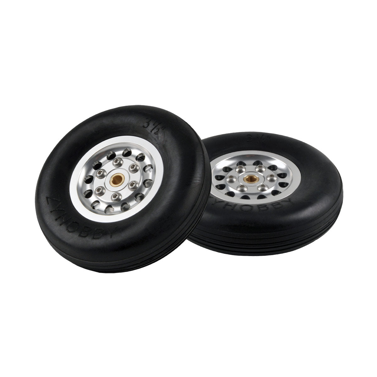 Wheels Rubber Wheels Durable Wheels Aluminum inner core for RC Plane 1.75~6inch to Pick 1Pair