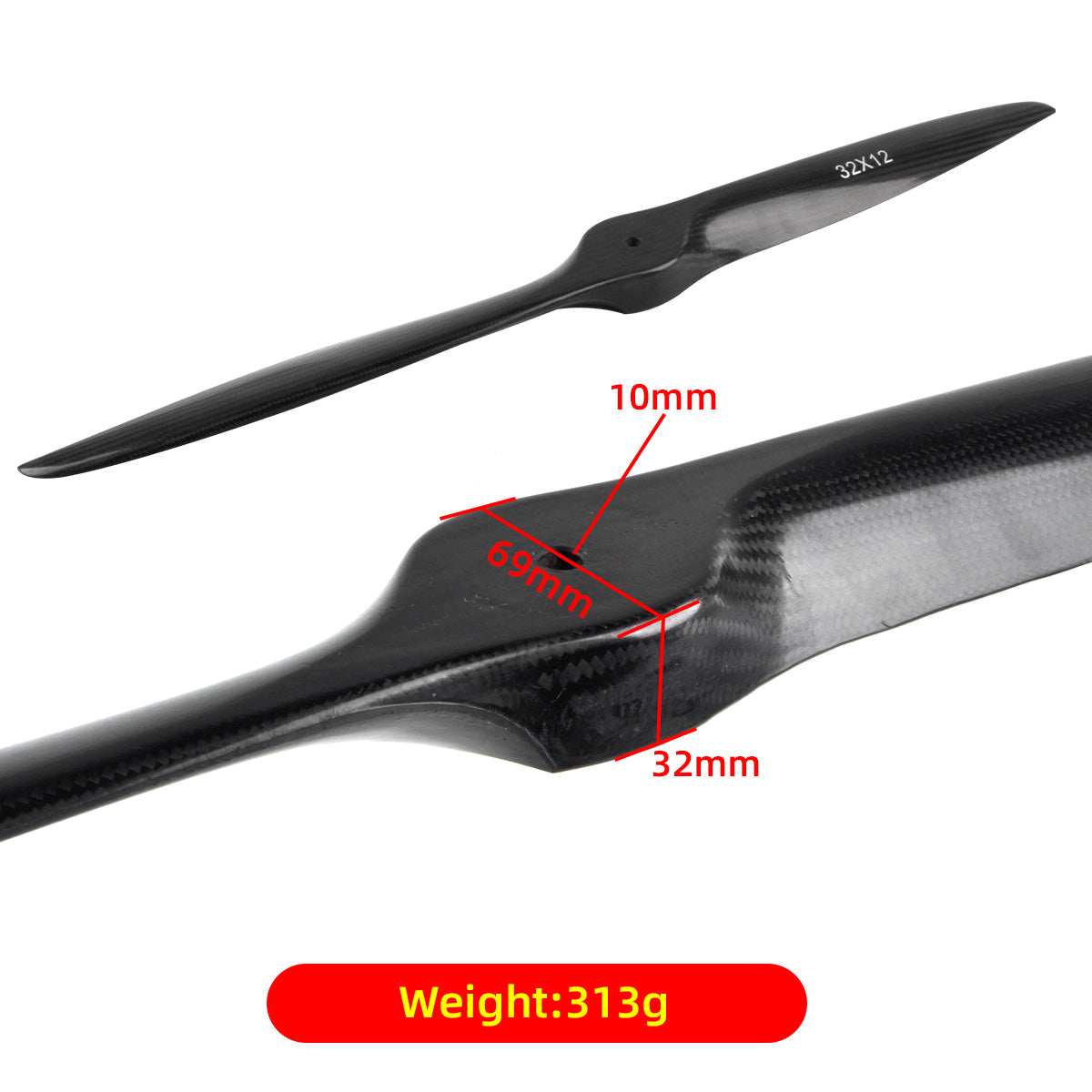 Carbon Fiber Propeller 32*12 20*16 28*10 27*10 24*9 19*10 inch for RC Gas Model Fix Wing Airplanes