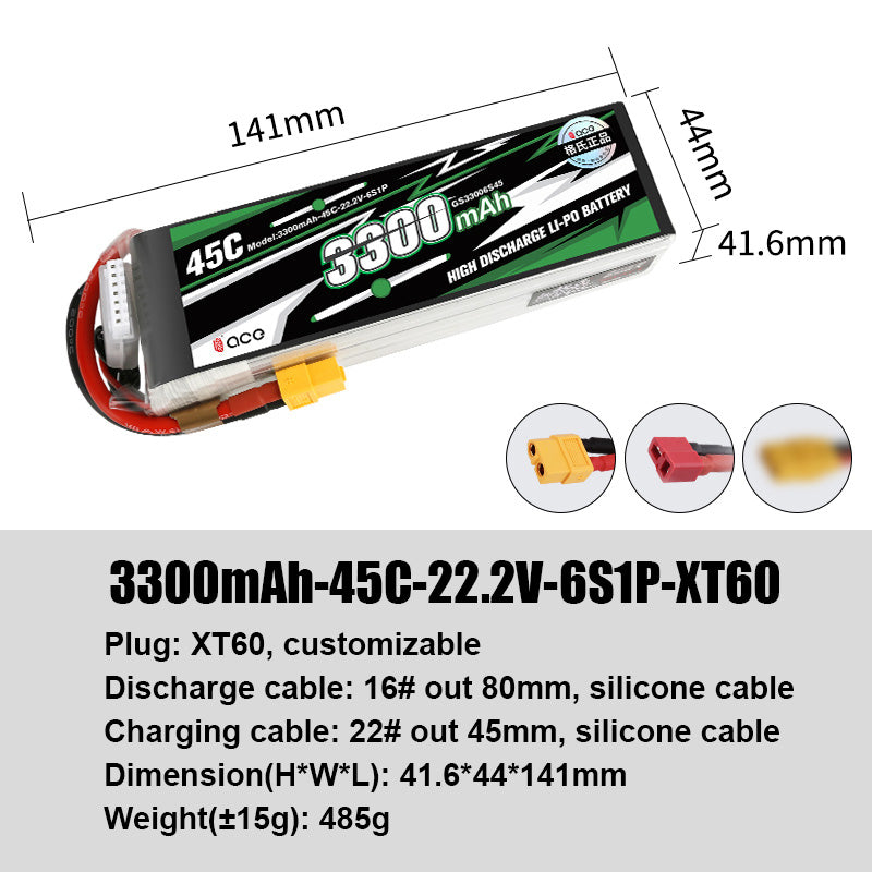 Grepow Lithium Polymer Battery ACE RC Aircraft Higher Capacity for ACE RC Aircraft