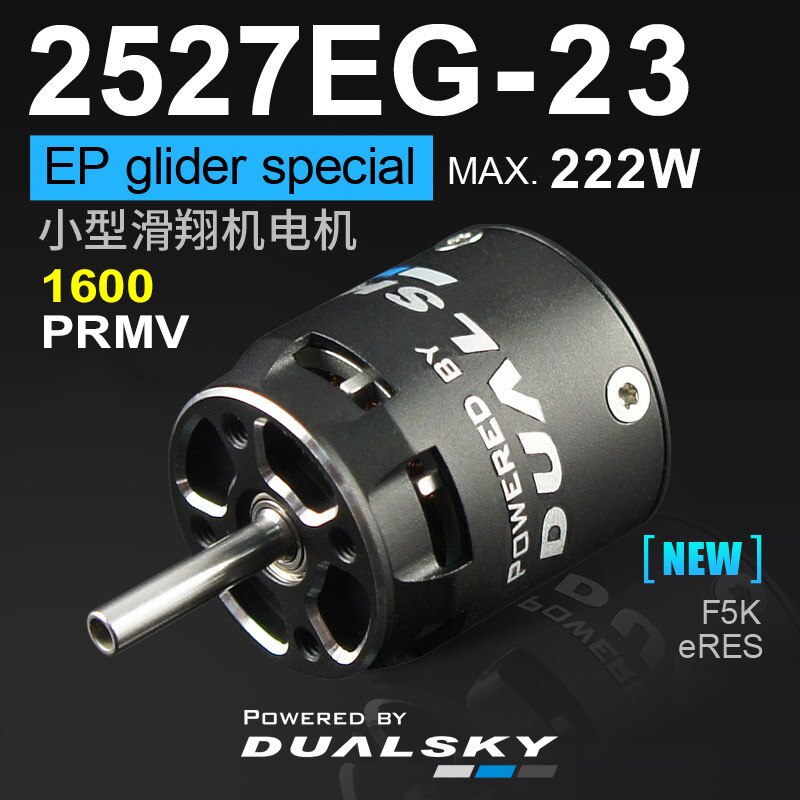 DUALSKY Xmotor XM2527EG Electric Motor 2700KV 2300KV 1600KV for RC EP Glider Plane 200-400g F5K and 400-800g eRES