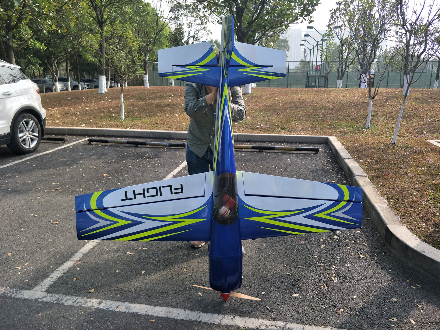 Slick 540 70inch 70E Balsa wood 3D EP ARF Blue