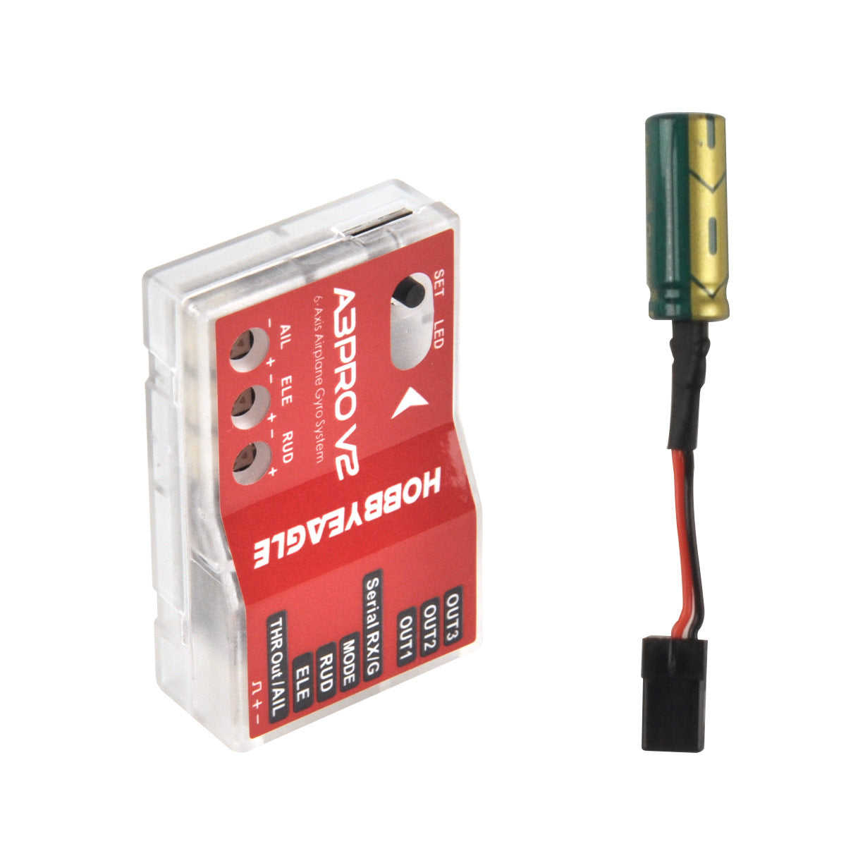 A3 Pro V2 6-Axis Gyro Balancer Flight Control 43*27*14mm for RC Fixed Wing Model Airplane