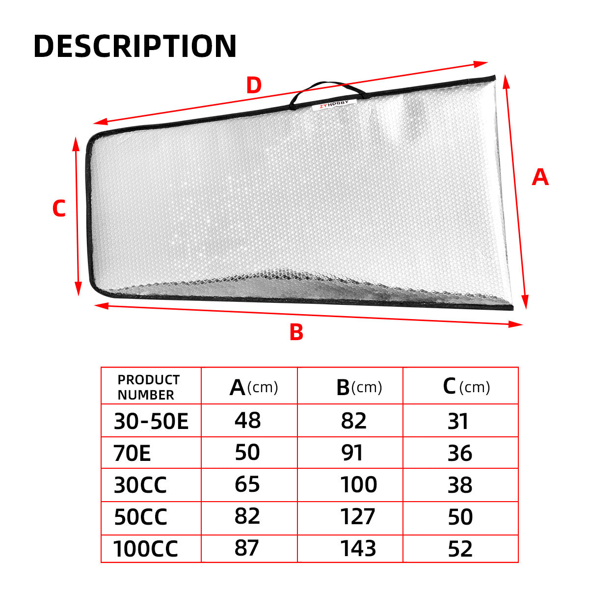 Bubble Wings Bag Protection W/ 2 Wings & Tube for 70E Electric RC Airplane