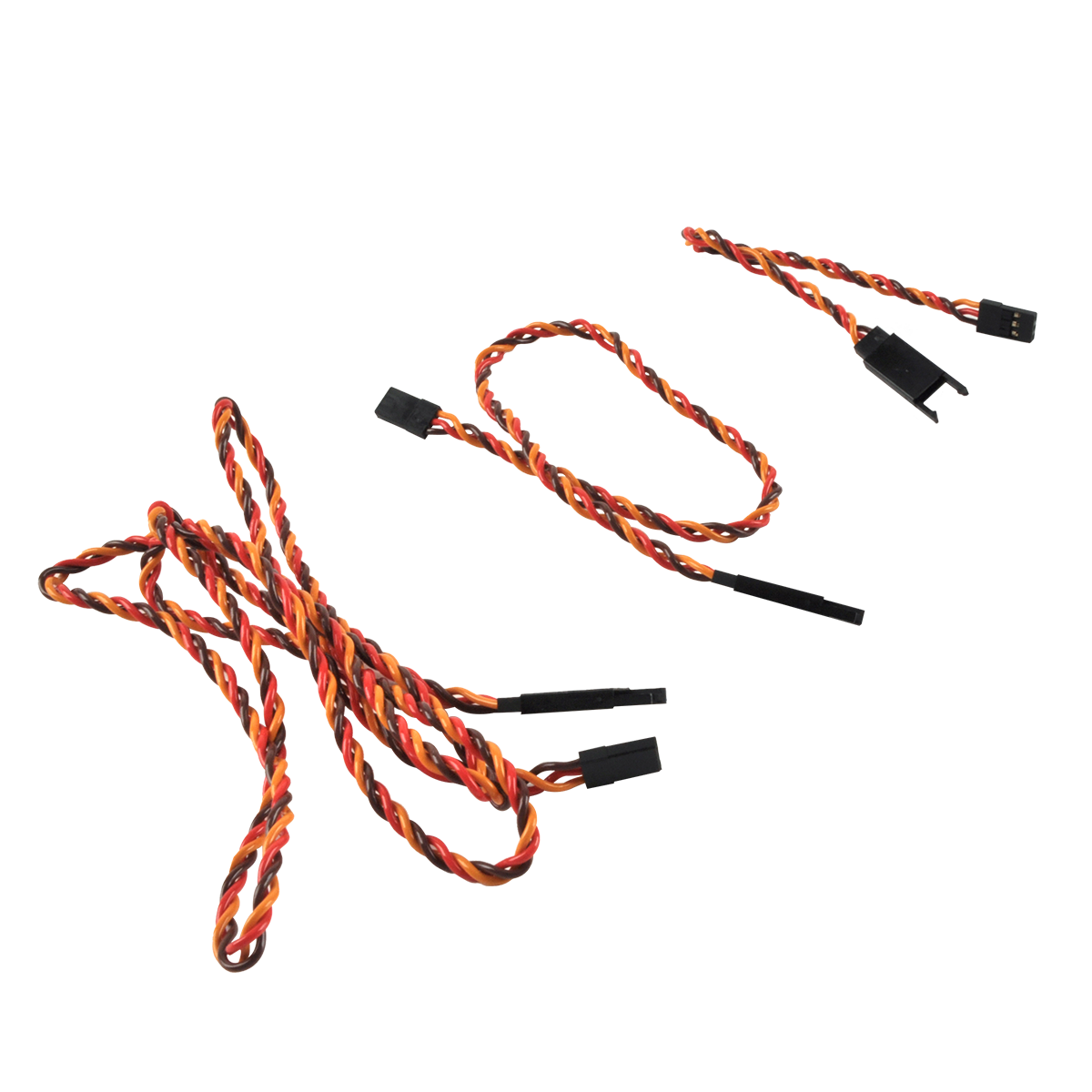 5PCS/lot Servo Extension Wire Twisted Cable Leads 15cm 30cm 100cm for Fixwing Aircarft RC Model Airplane JR Futaba Servos Motor