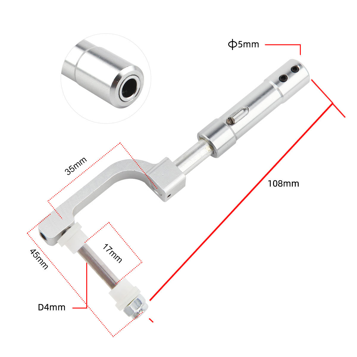 Anti-Vibration ф5xD4mmx108mm Landing Gears for aircraft 60-120 CLASS