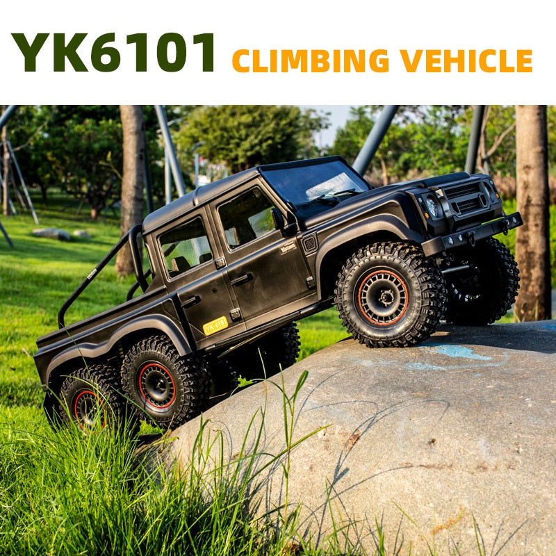 1/10 Scale Pickup Truck 6 Wheels Wireless Remote Control Trucks Climbing Car Large Buggy Electric Simulation Vehicle Model Toys