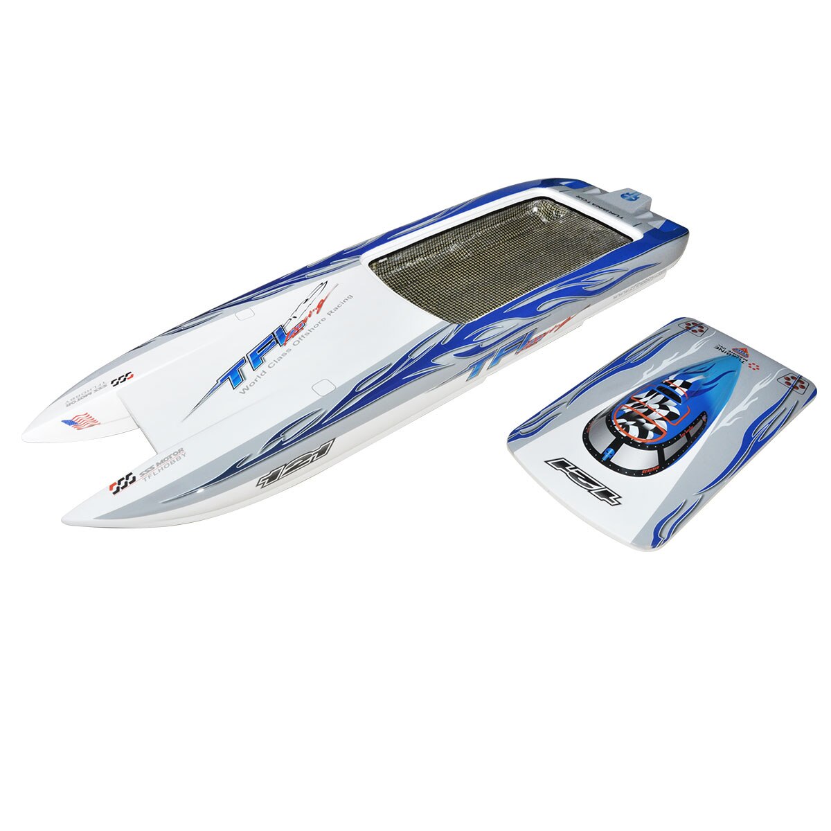 TFL 1133 Zonda Cat Fiberglass RC Electric Boat Outside Toys Blue Color TFL Hobby Model