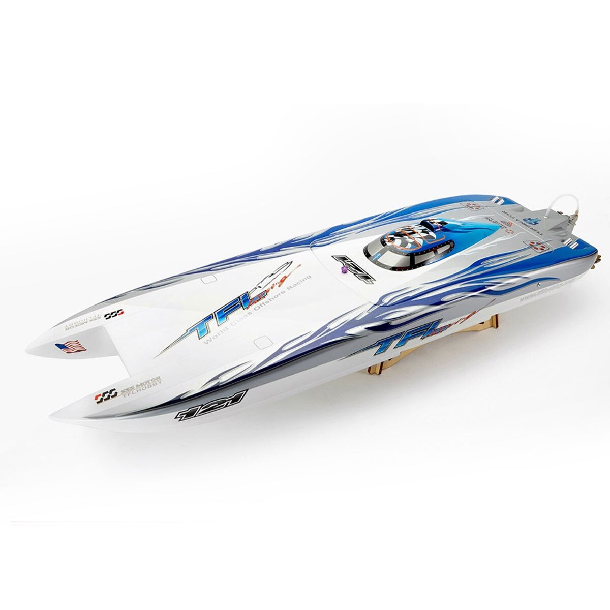 TFL 1133 Zonda Cat Fiberglass RC Electric Boat Outside Toys Blue Color TFL Hobby Model