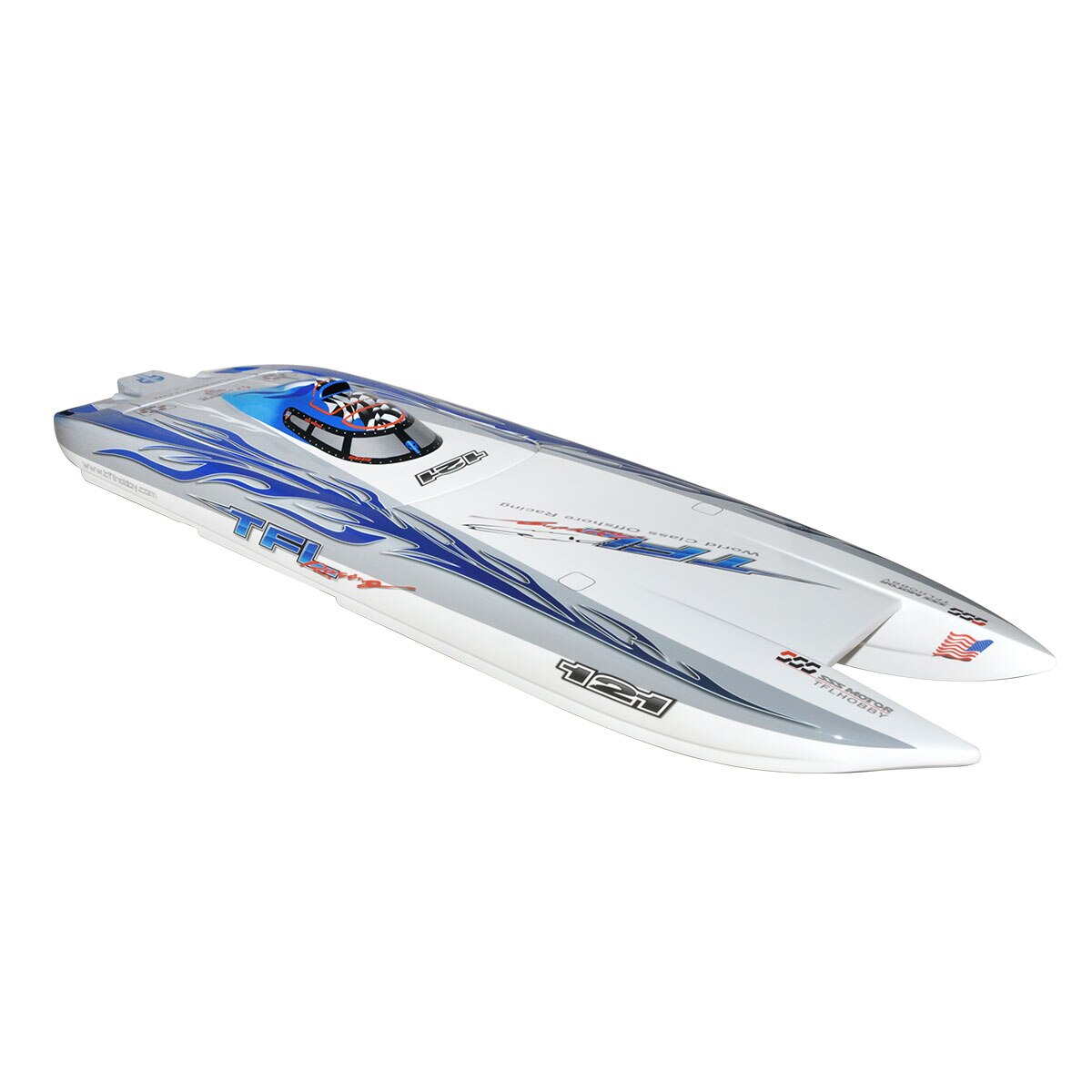 TFL 1133 Zonda Cat Fiberglass RC Electric Boat Outside Toys Blue Color TFL Hobby Model