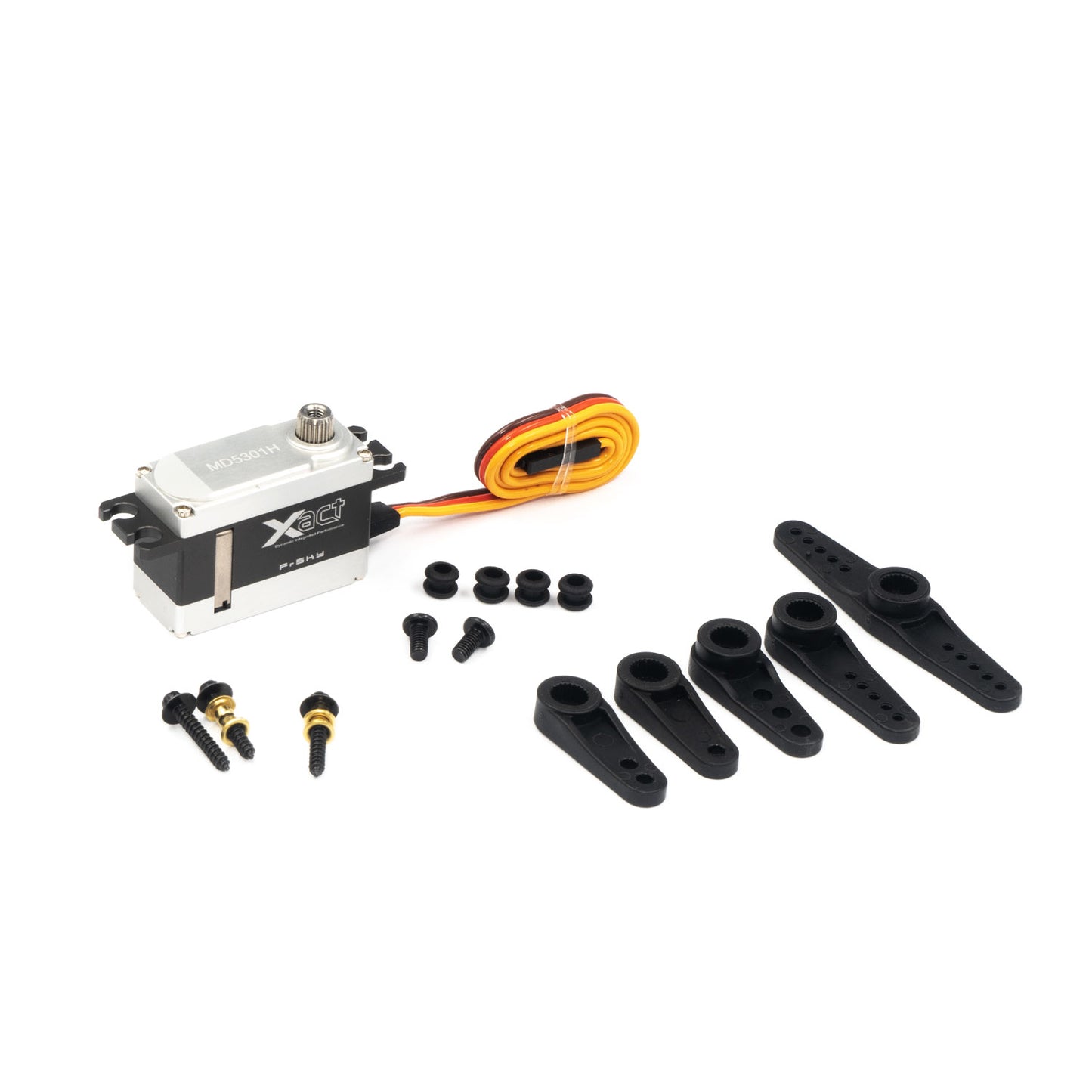 Frsky Brushed Servos Xact series MD5301H coreless servos CNC machined aluminum case metal gears high-voltage servos
