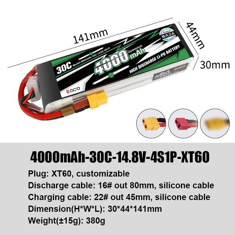 Grepow Lithium Polymer Battery ACE RC Aircraft Higher Capacity for ACE RC Aircraft