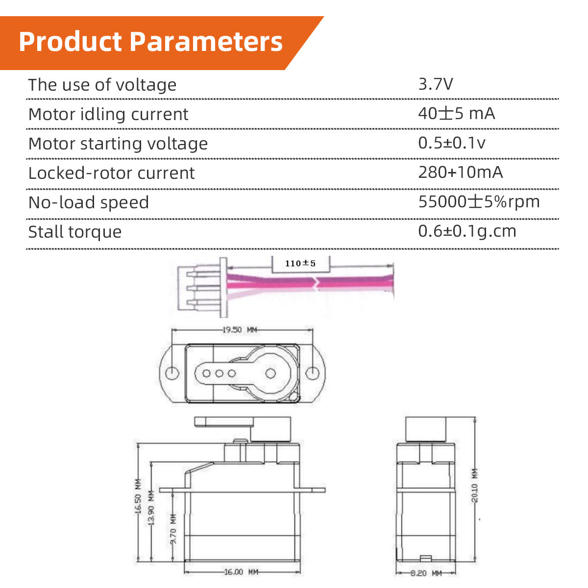 ZYHOBBY Monolithic Servo 2G 3.7 Voltage Aluminum CNC Metal Gear Digital Servo 3.7 Voltage