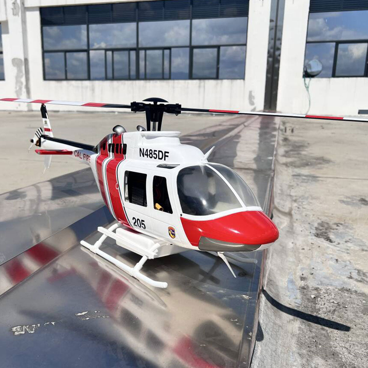 Roban 470size Bell-206 RC Helicopter 470-Class Model, GPS Mode RTF Version LED Lighting System with Water Tank