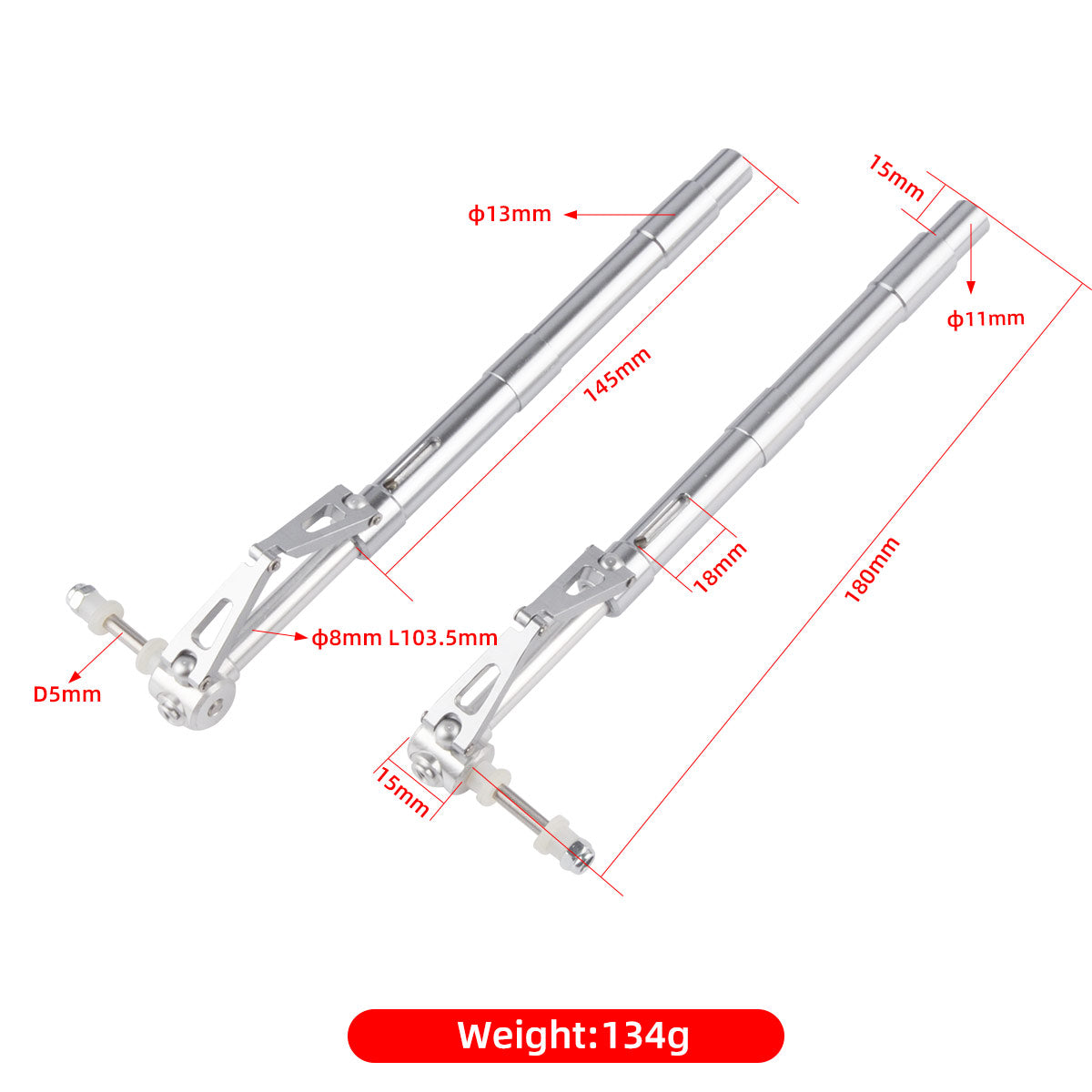 ZYHOBBY Metal SZ002-31009 Anti-vibration Landing Gear Ф11mm 180mm