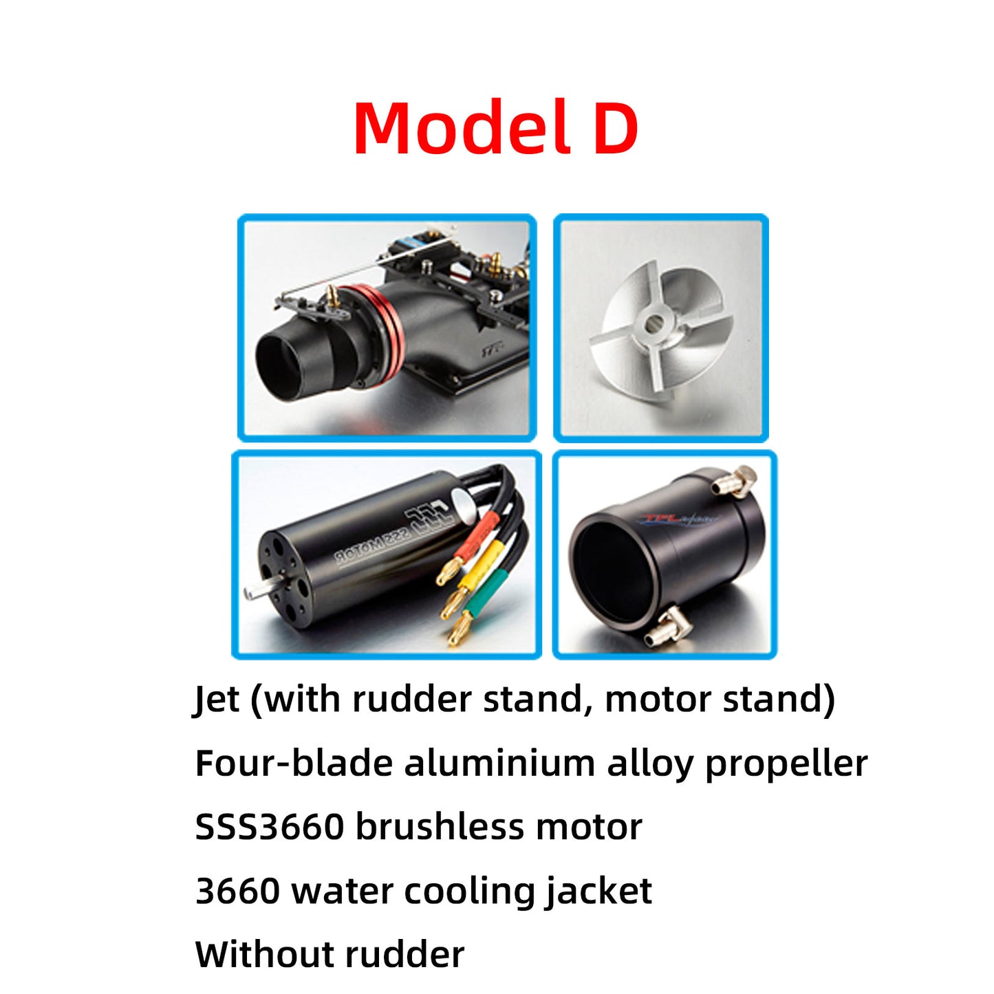 TFL RC boat B54253 Water jet thruster jet pump Water jet drive boat remote control model refit nozzle