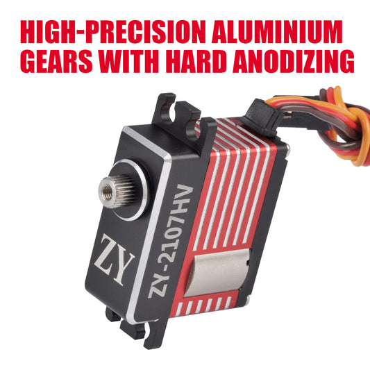 ZYHOBBY Medium Servo Digital Servo ZY-2107HV 21KG Pressure Digital Digital Servo 220° Limit angle for RC Model