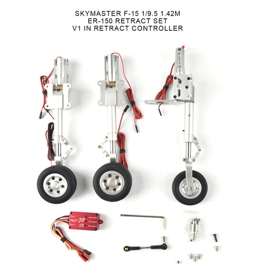 ER150 Retract Set Electric Landing Gear For 12-17kg Aircraft With Controller