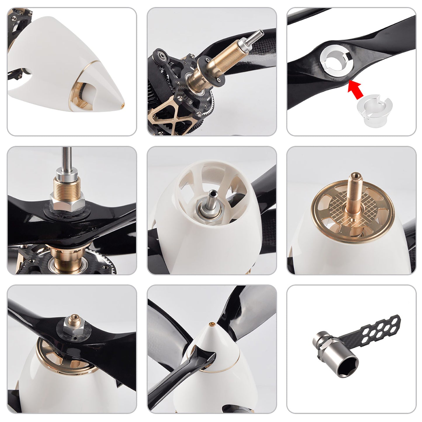 Dualsky Coaxial Twin Prop Power System Set for F3A-170 RC Co-Axial Aerobatic Airplanes