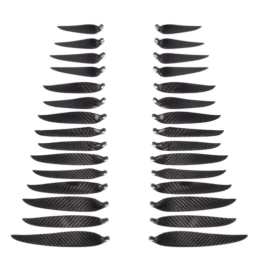 ZYHOBBY 9.5~18inch Twill Carbon Fiber Propeller Foldable Propeller for RC Airplane Multiple propeller sizes available