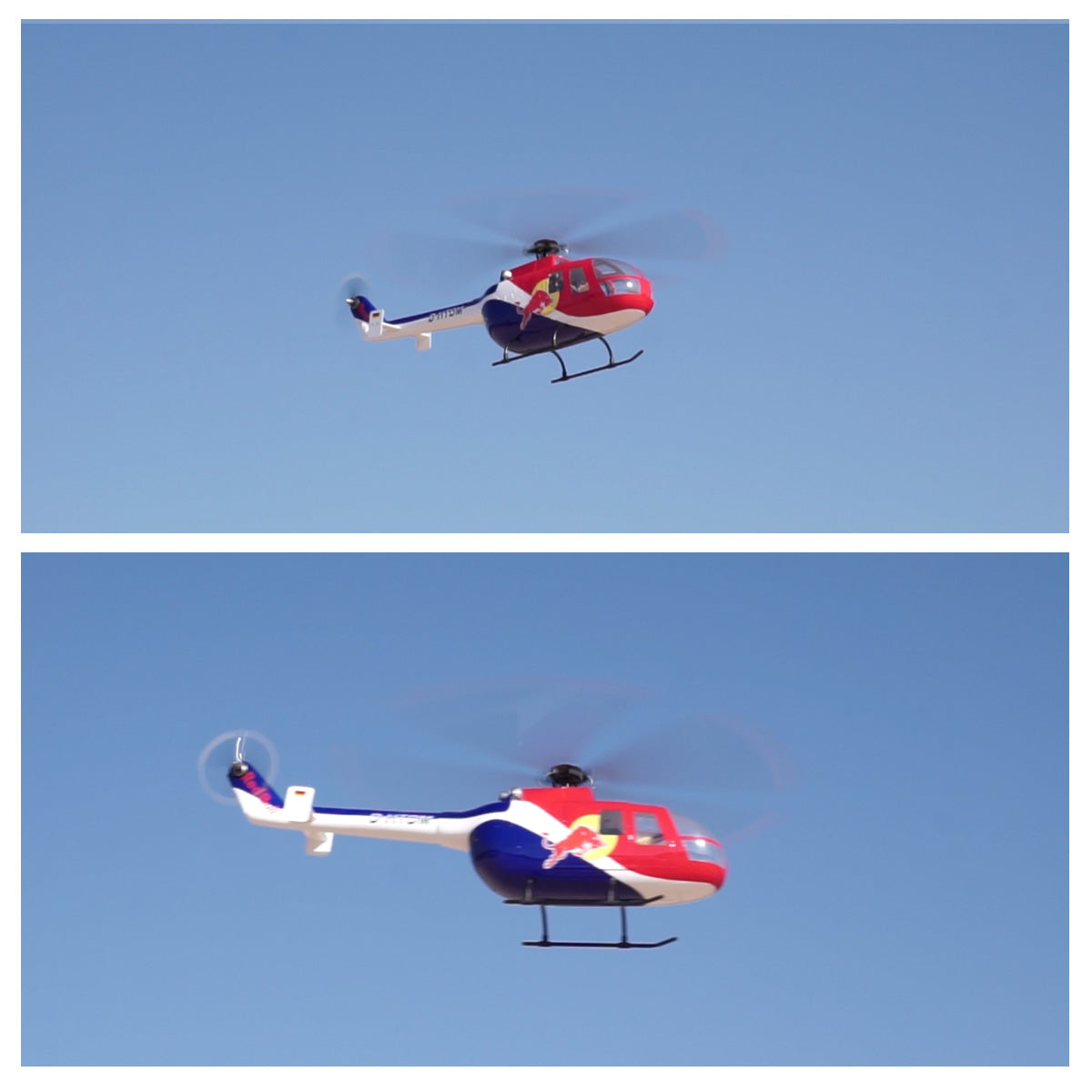 Roban 450size BO-105 Red Bull Helicopter RC Helicopter GPS Mode X2 Flight Control System RTF Version
