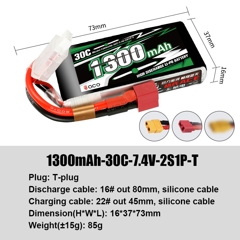 Grepow Lithium Polymer Battery ACE RC Aircraft Higher Capacity for ACE RC Aircraft