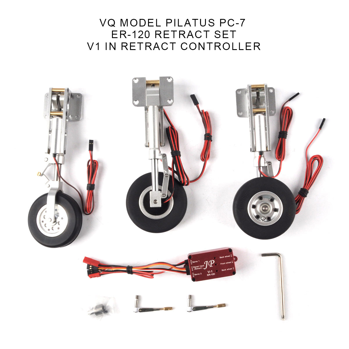 ER120 Electronic Landing Gear Set With Controller Landing Gear for Turbojet
