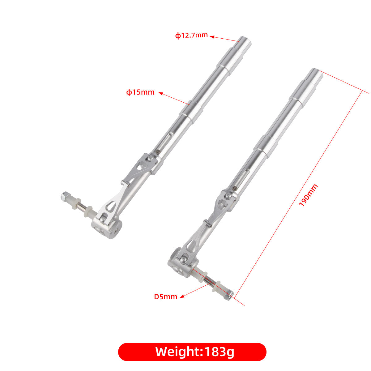 ZYHOBBY Metal SZ002-32008 Anti-vibration Landing Gear Ф12.7mm 190mm