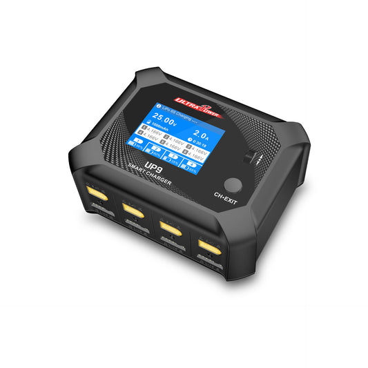 Ultra Power UP9 AC100W/DC200W Four Channels Smart Balance Charger Support 1-6S Lipo LiHV 4.45V Battery