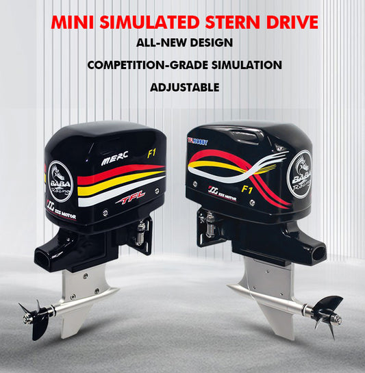 TFL Outboard Drive System with Prop motor shaft hatch for RC Model F1 Boat