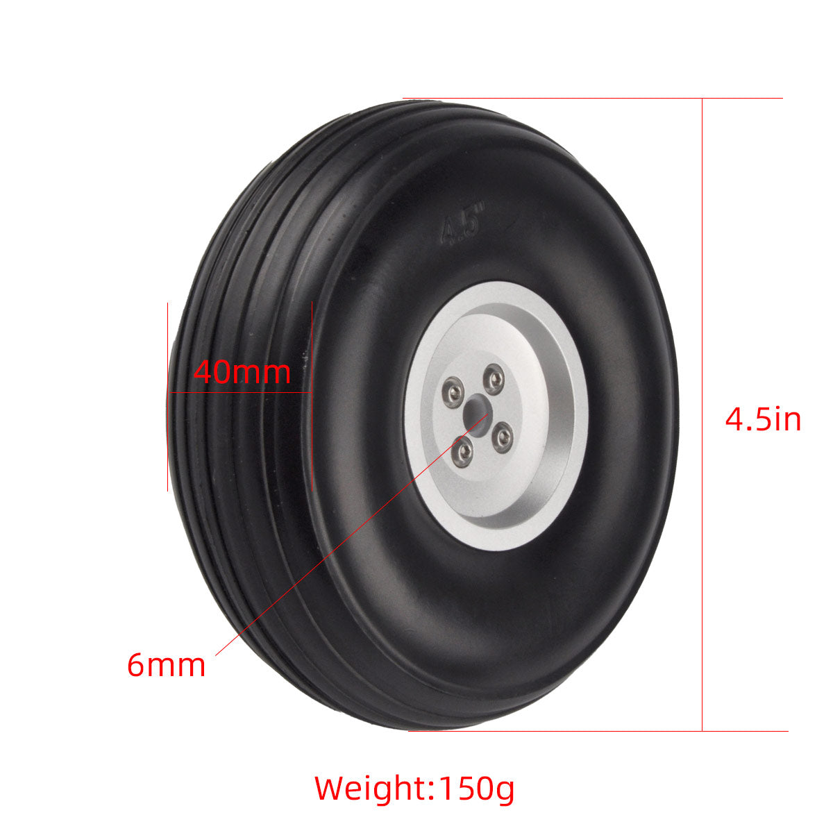 1PC Gold Alloy Aluminum Hub Wheel with Steel Bearing