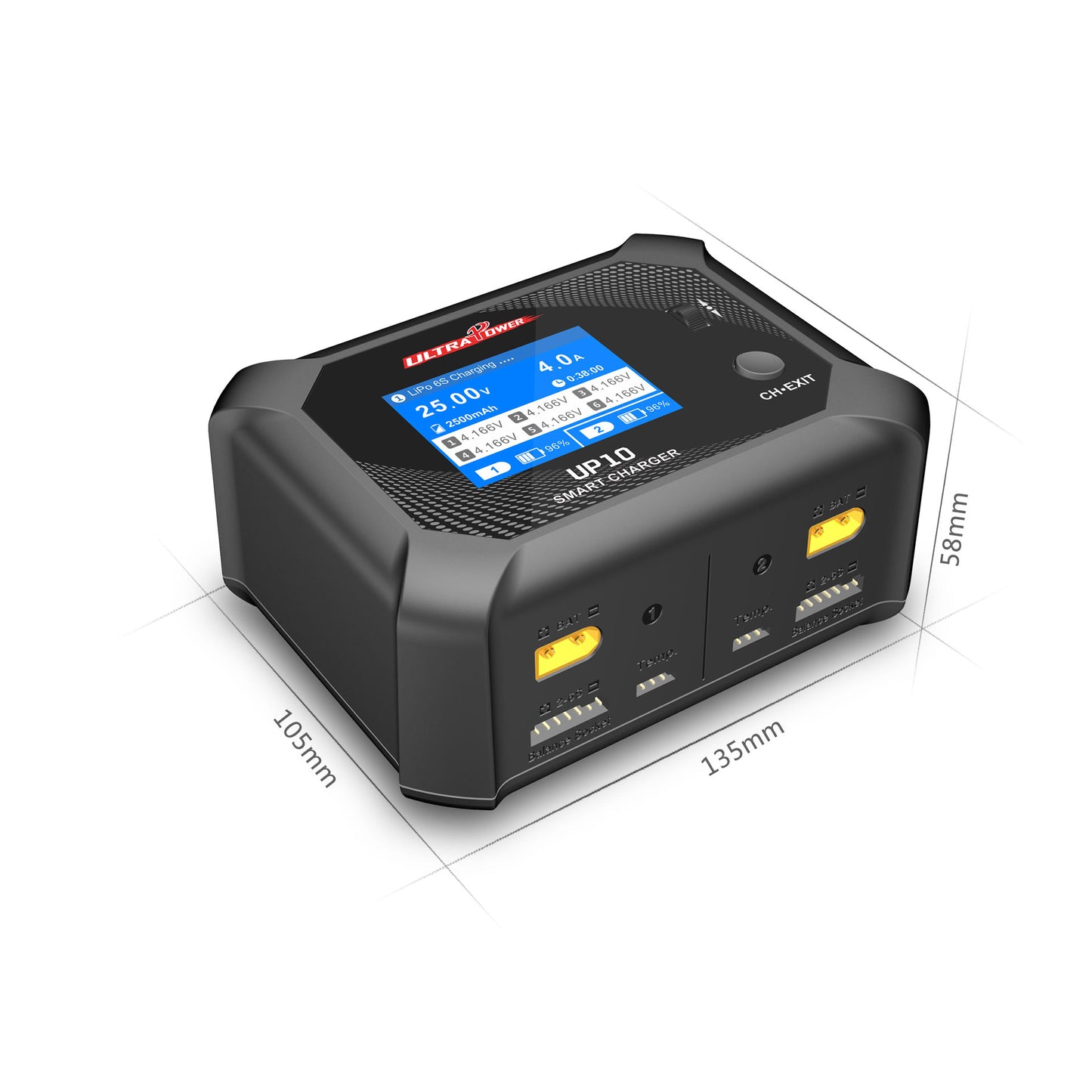 Ultra Power Smart Blance Changer AC/DC mode Dual channels Higher Efficiency Safe Charger for RC Model