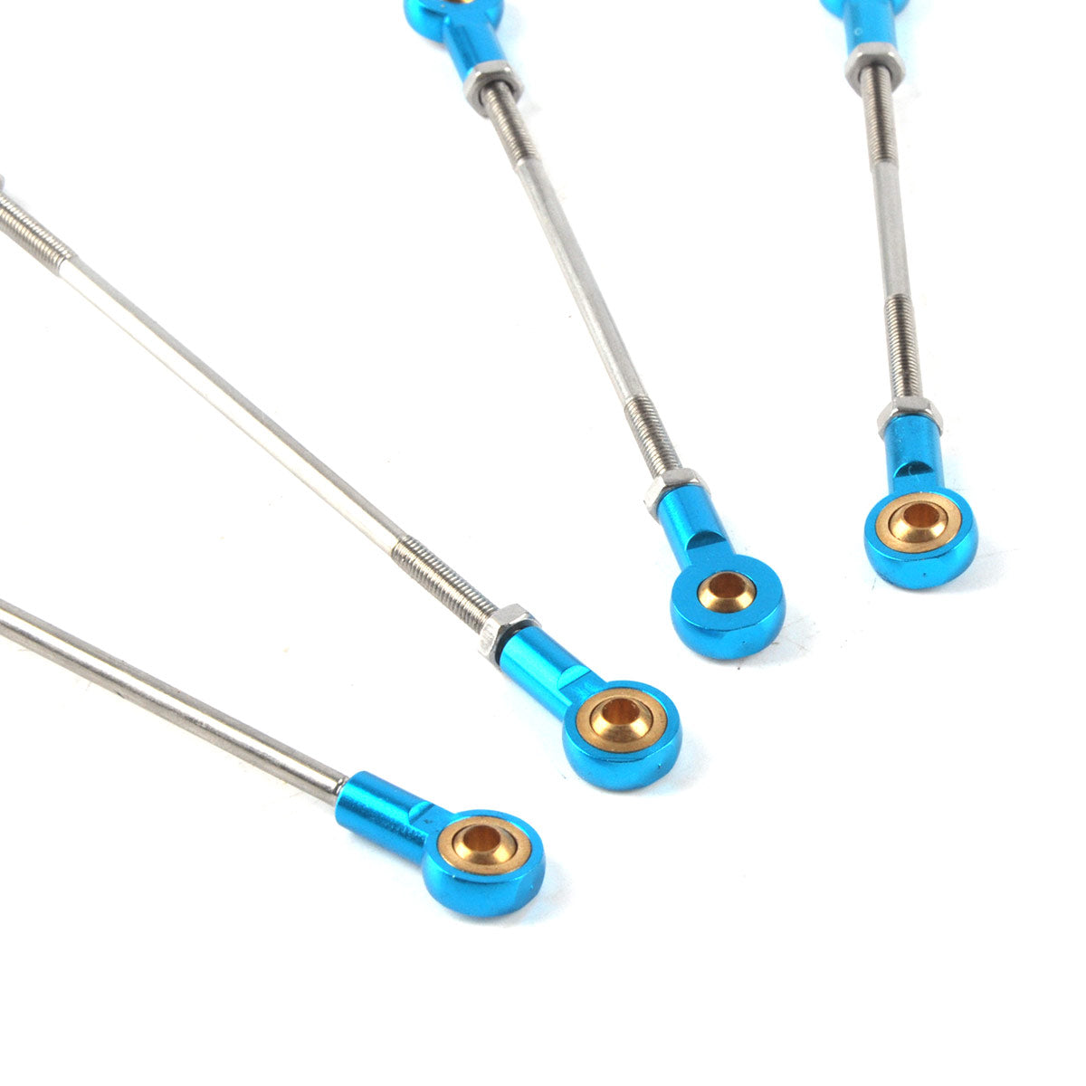 Push Rod Stainless Steel Push Rod with Metal Ball Heads 2Pcs