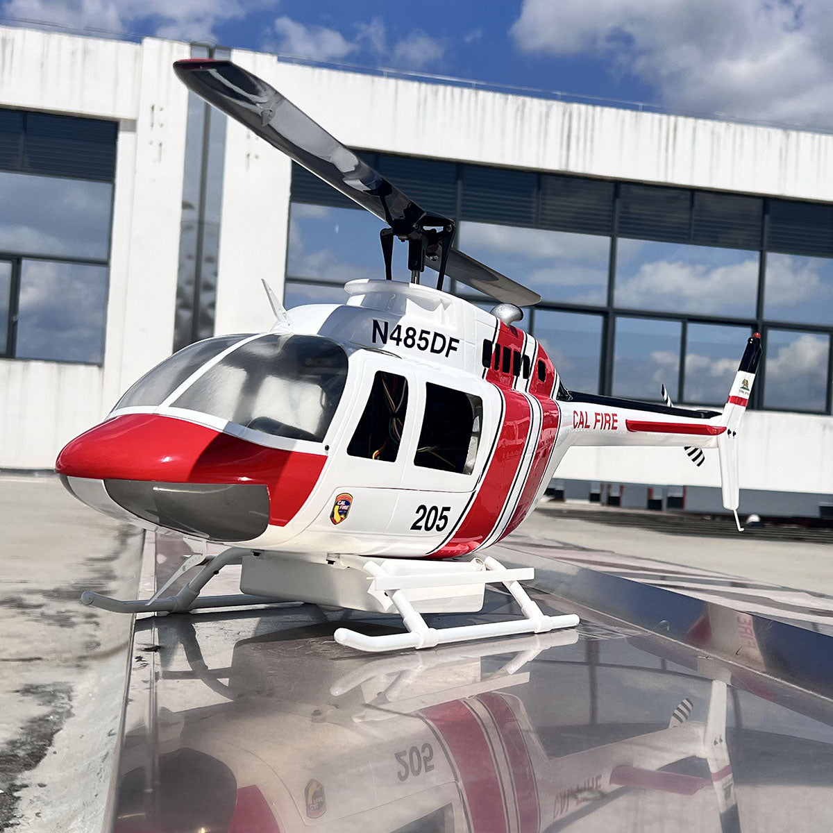 Roban 470size Bell-206 RC Helicopter 470-Class Model, GPS Mode RTF Version LED Lighting System with Water Tank