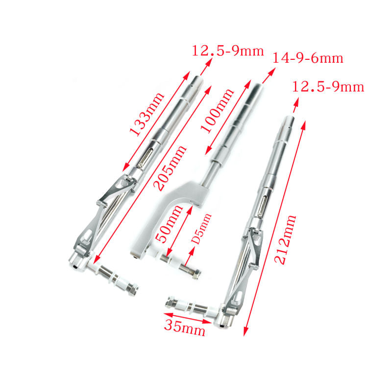 ZYHOBBY Metal Anti-Vibration Landing Gear SZ002-19001 Suitable for 7-8kg Aircraft for Airplane Shock Absorbing Aircraft Parts