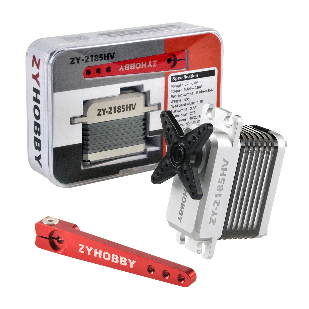ZYHOBBY Digital Servo Corelessmotor Servo 40*20*34mm 25T 16-23KG Torque for 64-74 Inch RC Aircraft