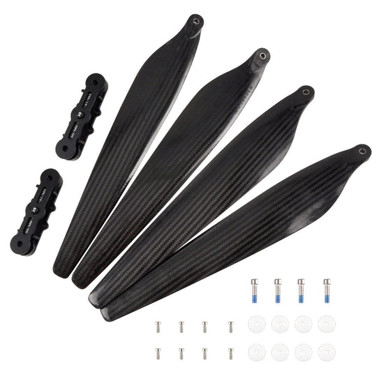 1 pair of carbon folding paddles fits Hobbywing X8/X8plus/X9/X9Max/X11 power systems