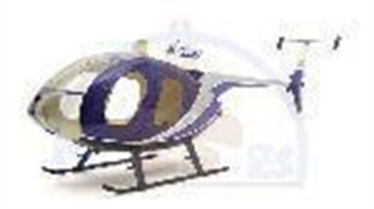 RC Helicopter MD500E Pre-Painted Fuselage for Police Blue Painting 250 Size