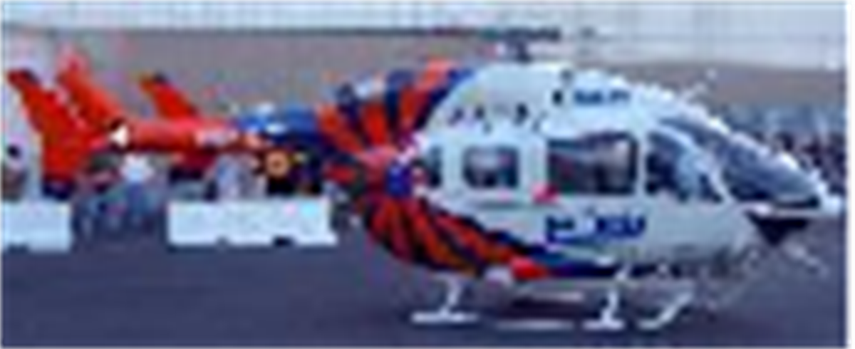 Yellow ADAC ARF 800 EC-145 T1 RC Helicopter Fuselage 800 Size V1 Kit Version