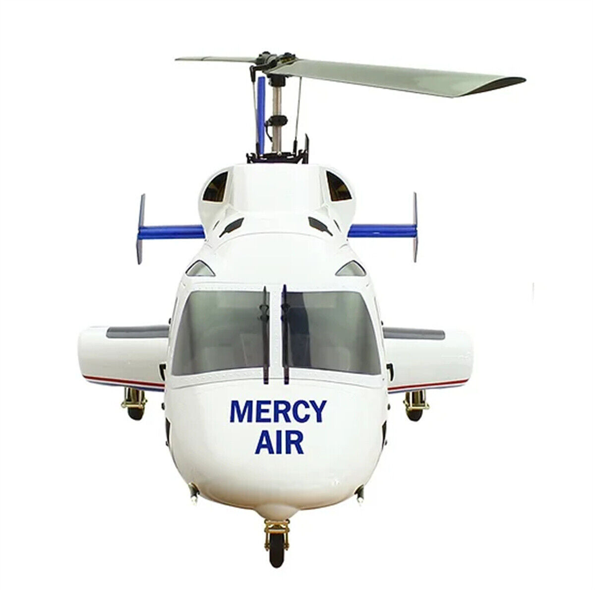 Mercy Flight 800 B 222 ARF RC Helicopter Fuselage Bell222 V2 Kit Version Blue