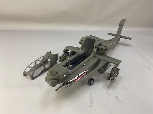 500 Military Drab AH-64 RC Helicopter Fuselage 500 Size Green Painting Apache