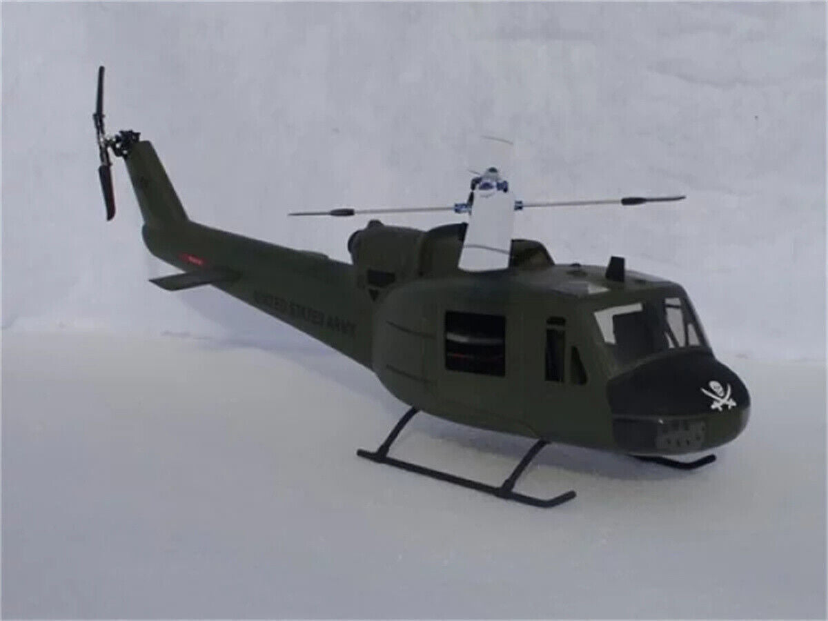 Olive Green 500 UH-1 Military RC Helicopter Fuselage 500 Size Fuselage-