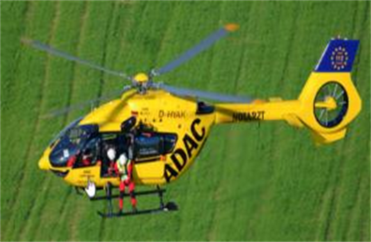 450 EC-145 Heli 450 size RC pre-painted fuselage yellow blue painted RC model