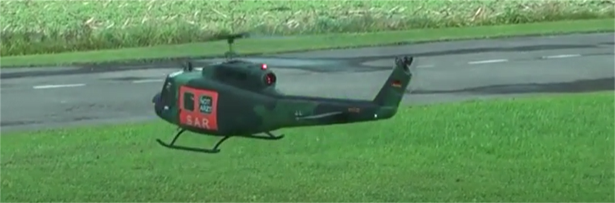 800 ARF SAR UH-1D RC Helicopter Fuselage 800 Size UH1D SM2.0 German Army Kit