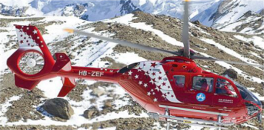 Air Zermatt 800 EC-135 T3 ARF RC Helicopter Fuselage Red Painting Kit Version