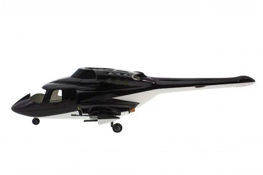 Black Airwolf RC Helicopter 500 Fuselage Suitable for T-Rex 500 Model 500 Size