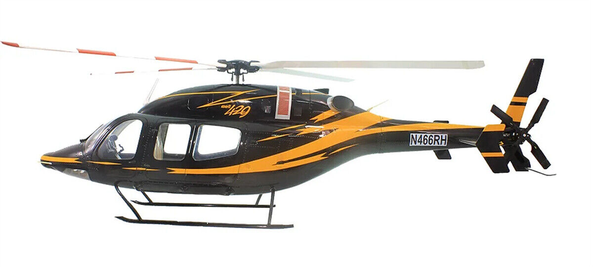 Black Orange B 429 700 Size RC Helicopter Fuselage V2 Version Kit
