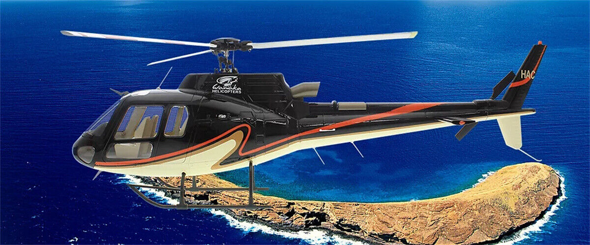 700 Black Orange AS-350 RC Helicopter Fuselage 700 Size V2 Version Christmas Gift