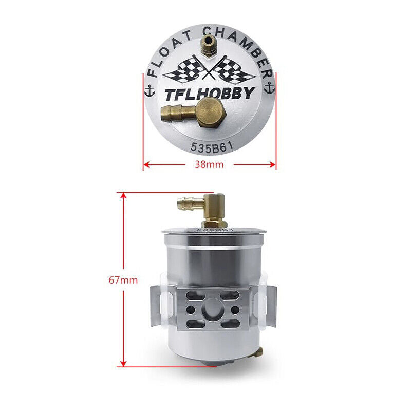 FLT Floating chamber L67, D38 mm Balance tank Suitable for all sea model glow engines